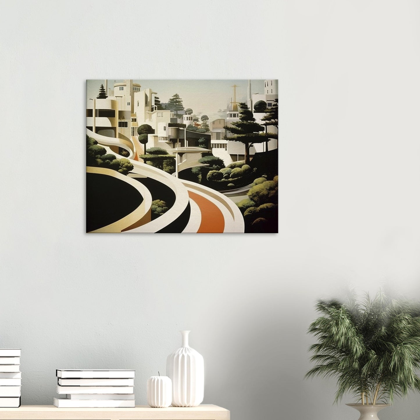 San Francisco - Canvas - Futuristic Lombard Street