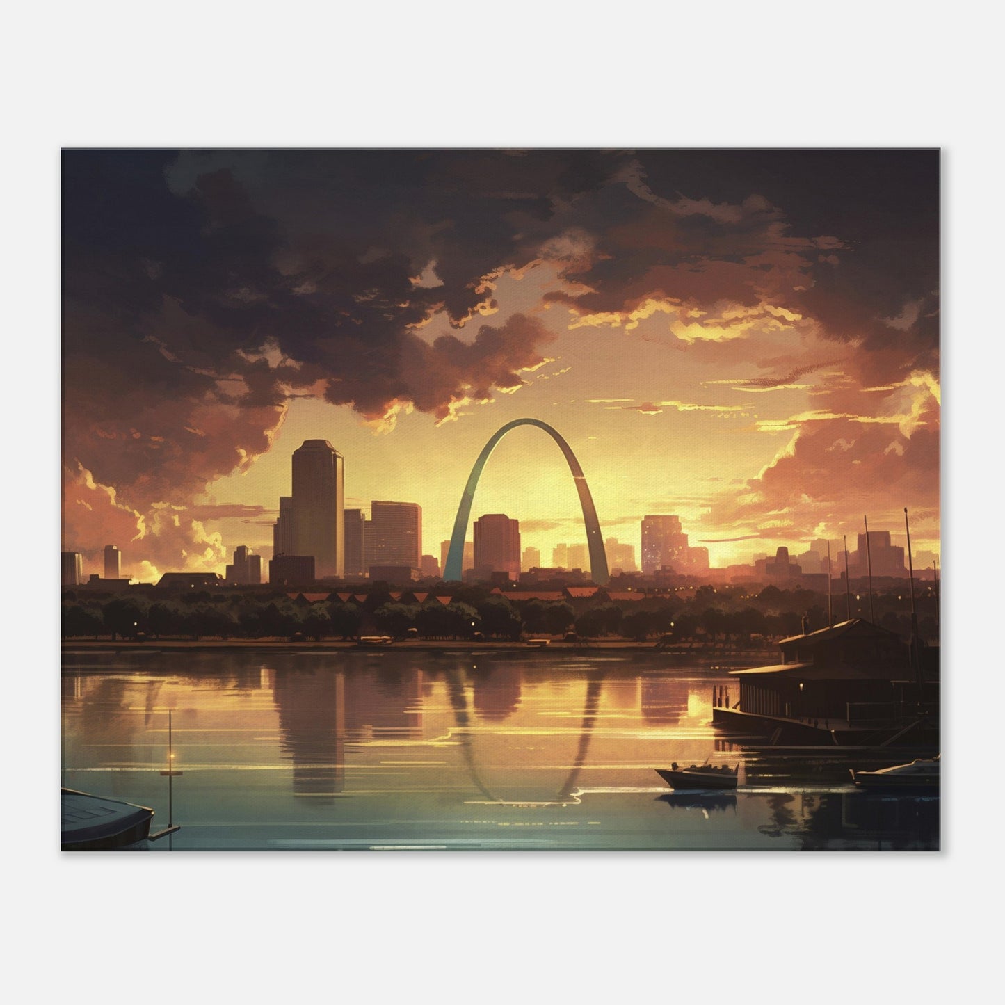 St Louis - Canvas - Overcast Sunset