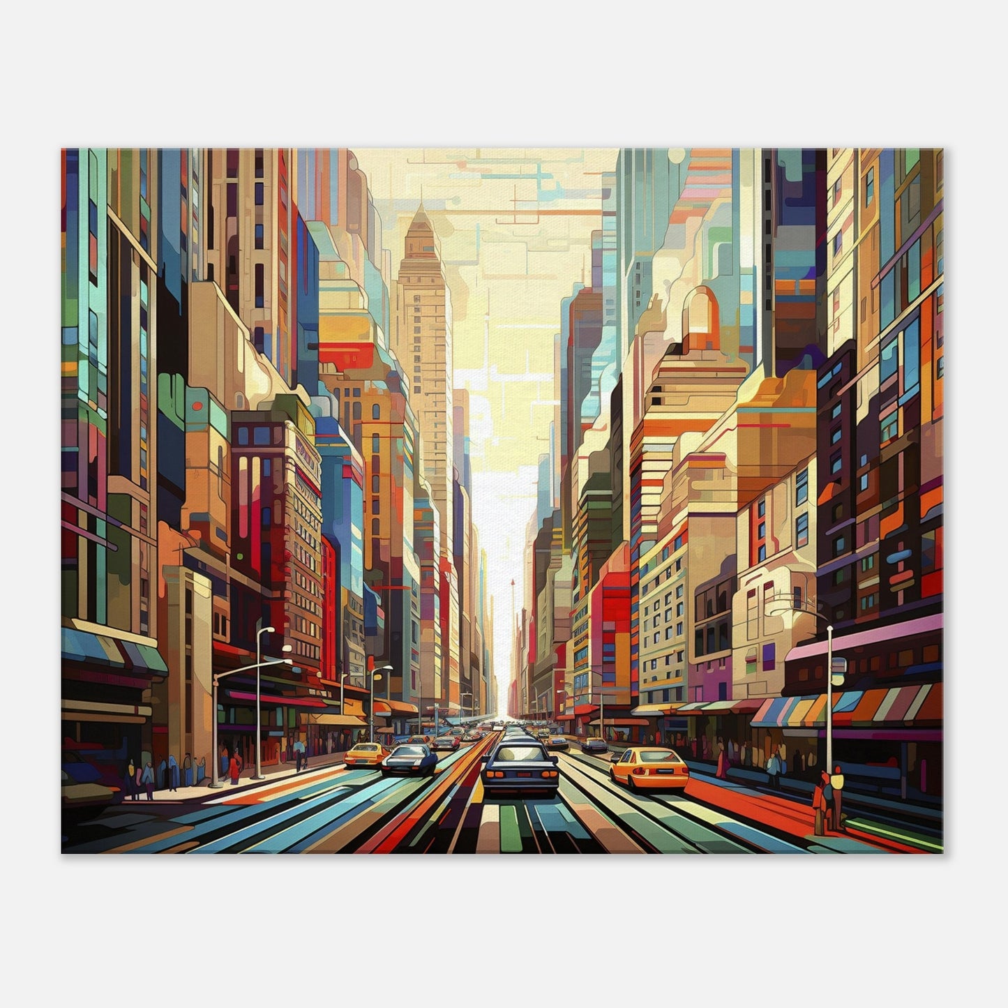 New York City - Canvas - Futurist Style