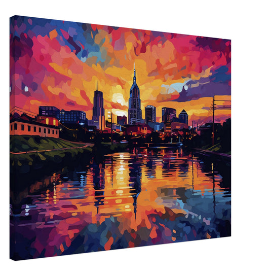 Nashville - Canvas - A Splash Of Vibrance