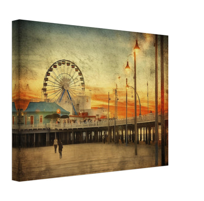 Los Angeles - Canvas - Dusk At The Pier
