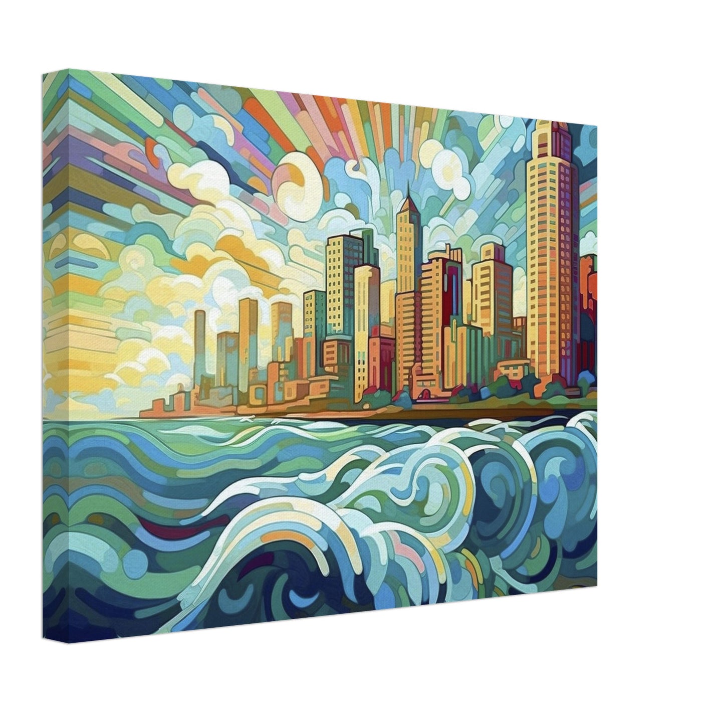 San Diego - Canvas - City Side Waves