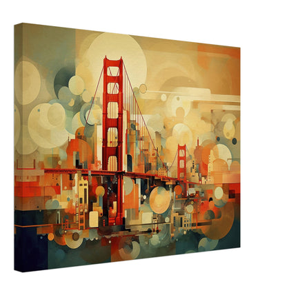 San Francisco - Canvas - Golden Gate Abstraction