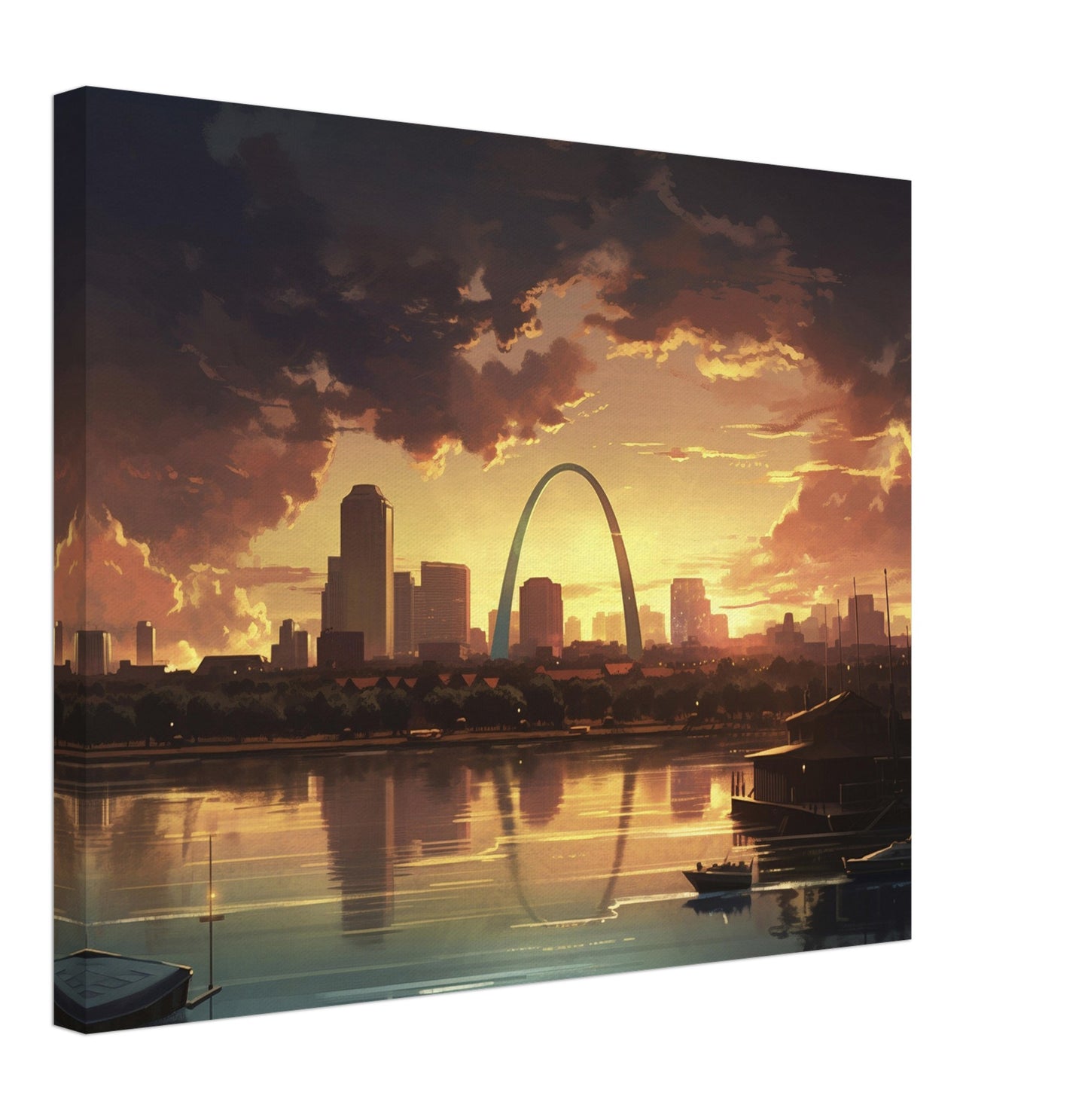 St Louis - Canvas - Overcast Sunset