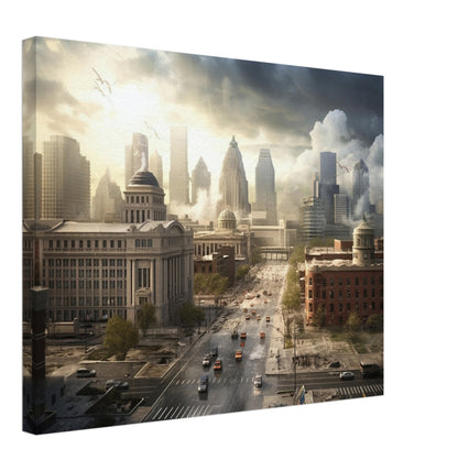 Kansas City - Canvas - Cloudy Cast