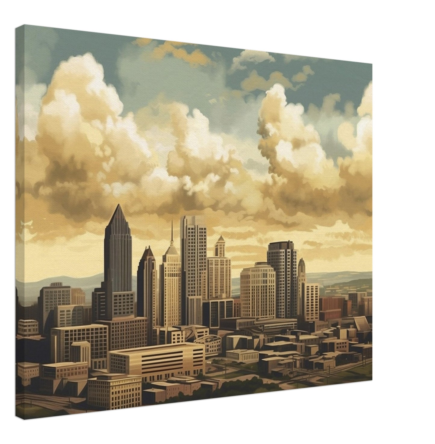 Pittsburgh - Canvas - Skyline Sky