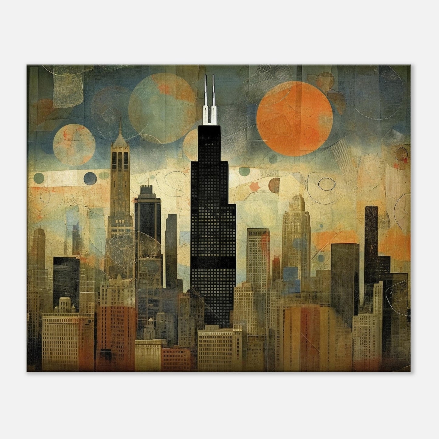 Chicago - Canvas - Skyline Unobstructed