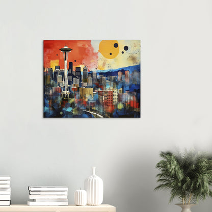 Seattle - Canvas - Duality Of Colors