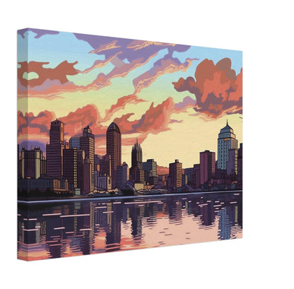 Pittsburgh - Canvas - Skyline Depiction