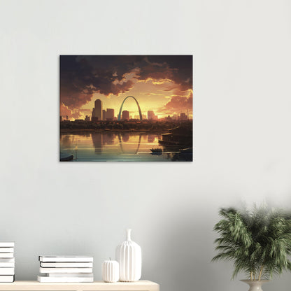 St Louis - Canvas - Overcast Sunset