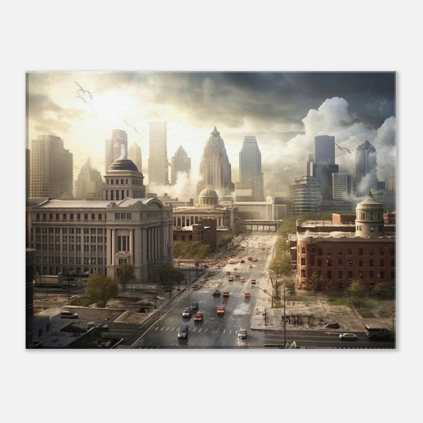 Kansas City - Canvas - Cloudy Cast