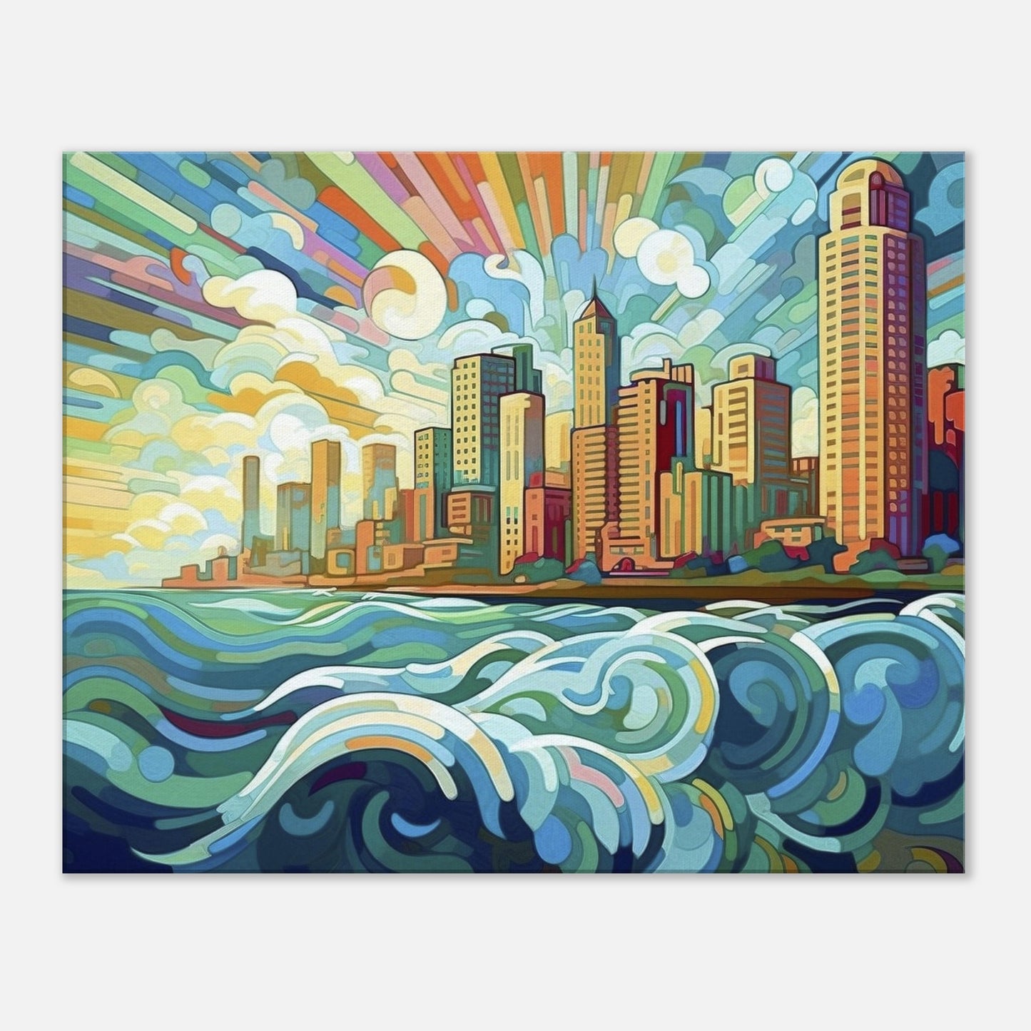 San Diego - Canvas - City Side Waves