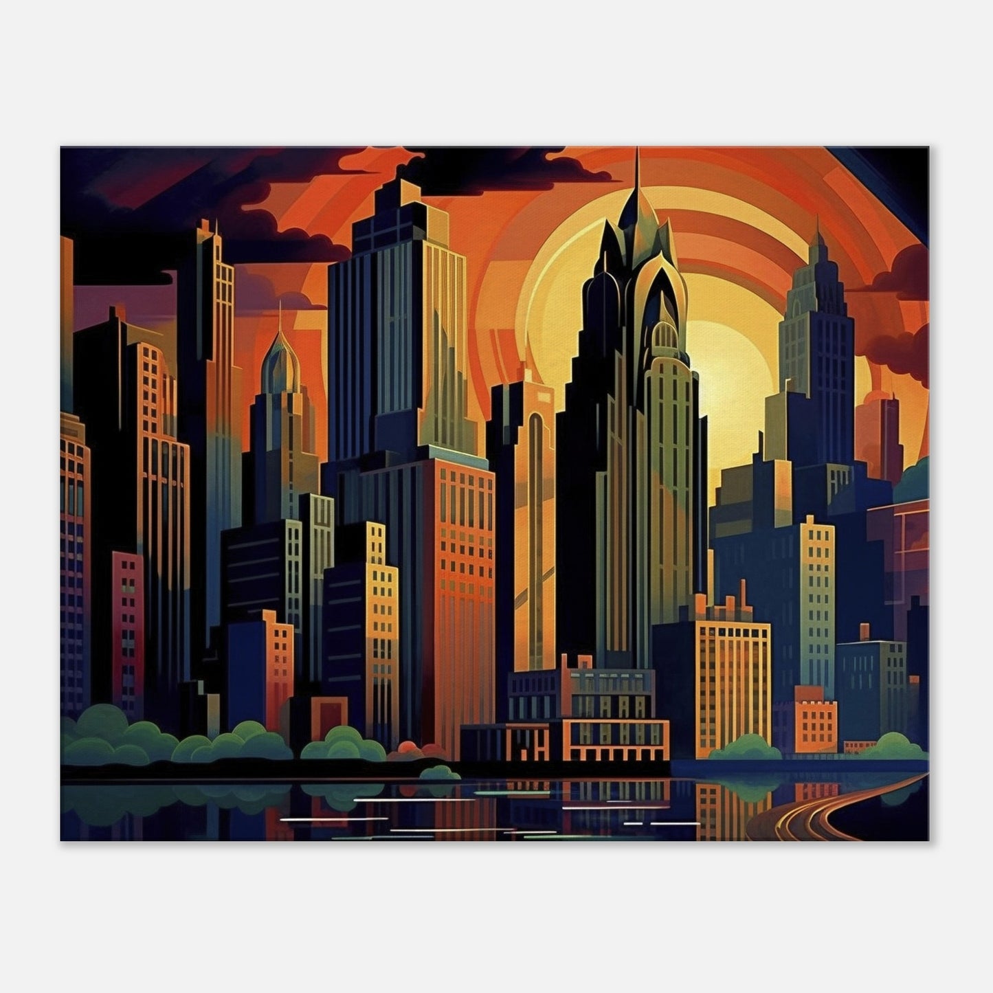 Pittsburgh - Canvas - Art Deco