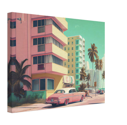 Miami - Canvas - Vintage Realism