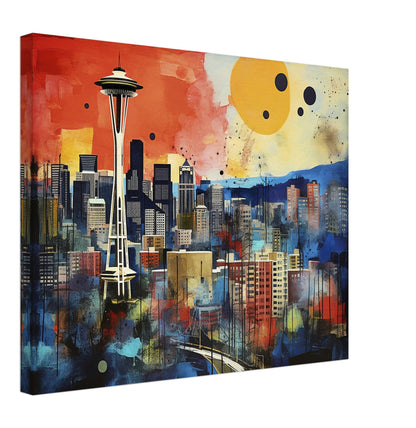 Seattle - Canvas - Duality Of Colors