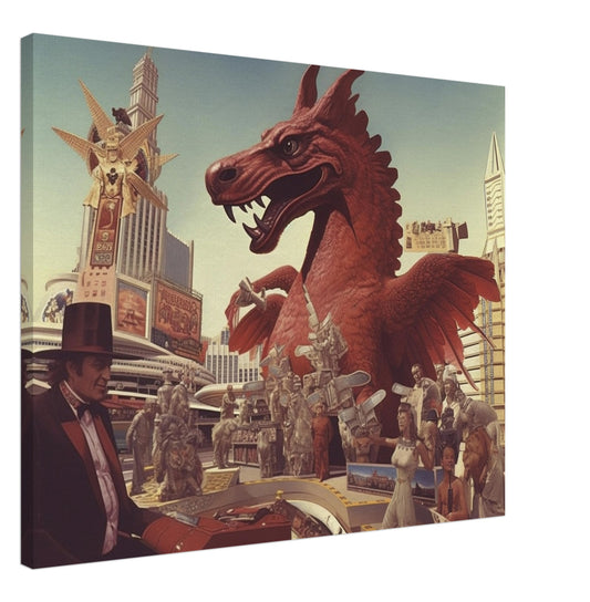 Las Vegas - Canvas - Dragon Engulfed