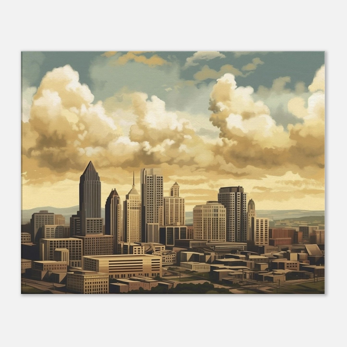 Pittsburgh - Canvas - Skyline Sky