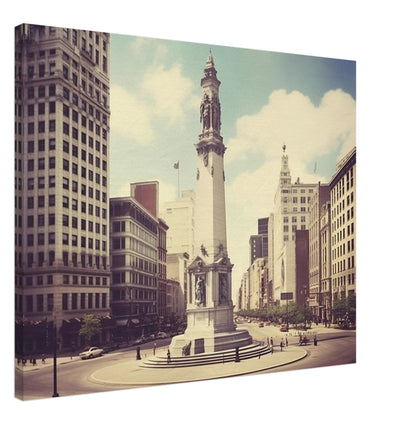 Indianapolis - Canvas - Monument Circle Visions