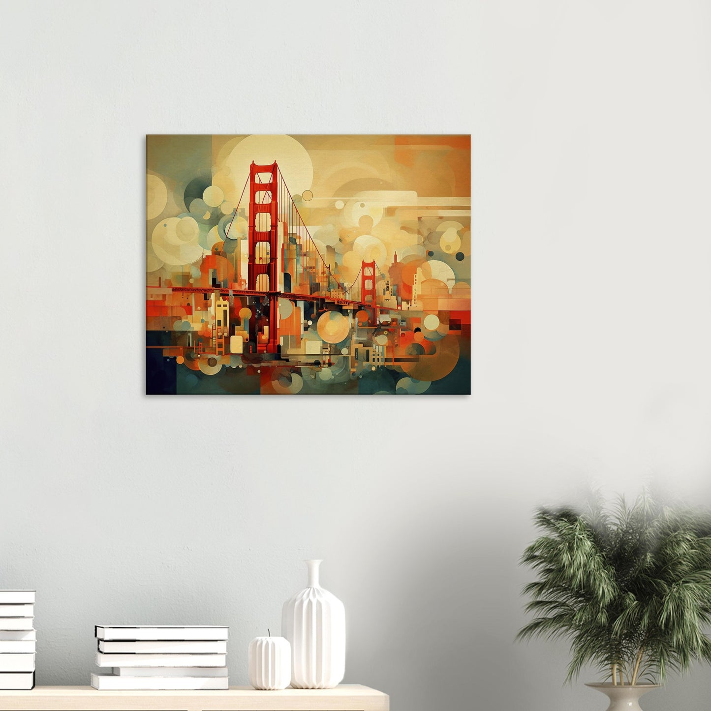 San Francisco - Canvas - Golden Gate Abstraction