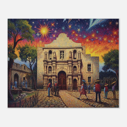 San Antonio - Canvas - The Alamo Glowing