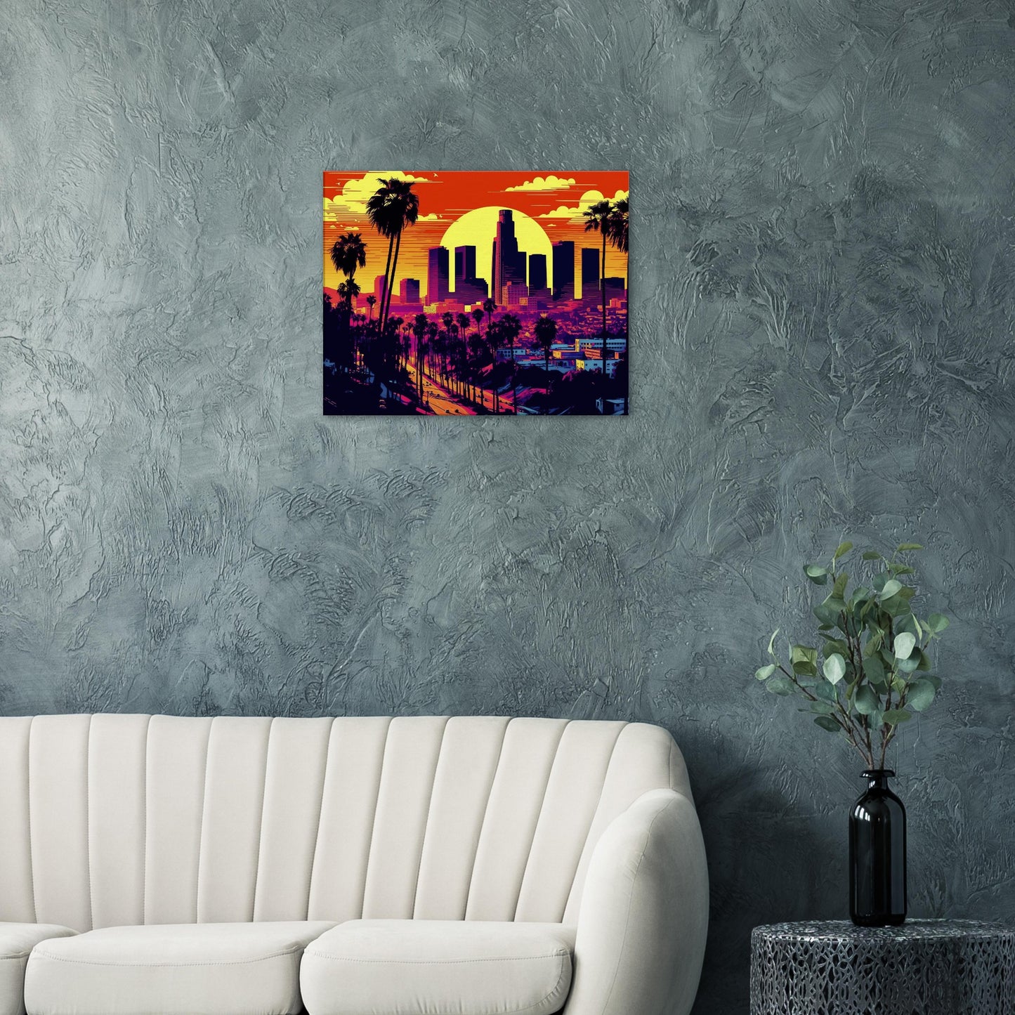 Los Angeles - Canvas - Vibrant Pop Art