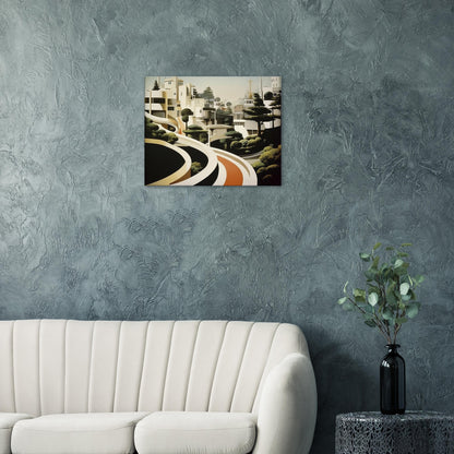 San Francisco - Canvas - Futuristic Lombard Street