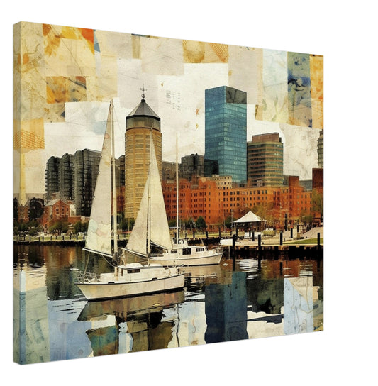 Baltimore - Canvas - Entrance To The Harbor