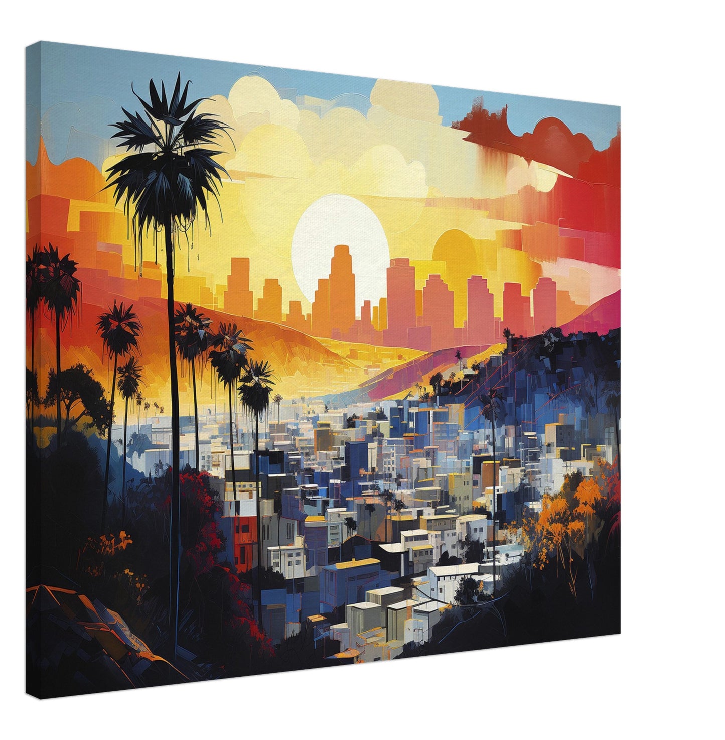Los Angeles - Canvas - City Sun Rising