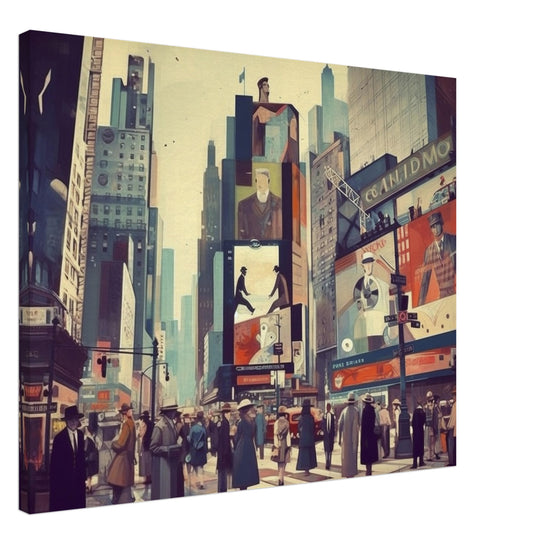 New York City - Canvas - Times Square Flow