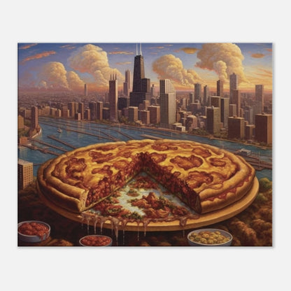 Chicago - Canvas - Deep Dish Pizza Views