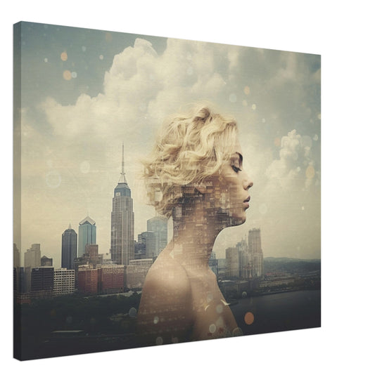 Nashville - Canvas - Double Exposure Style