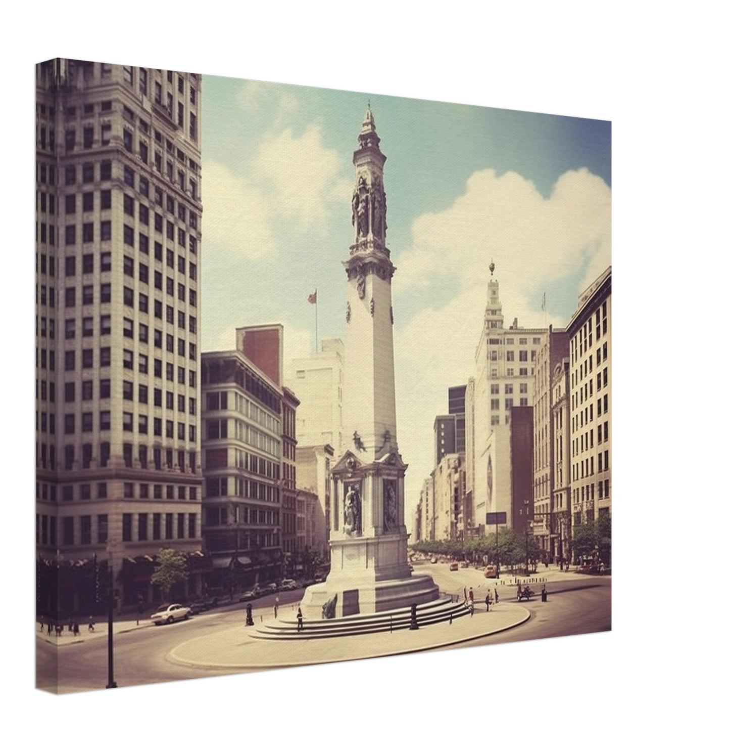 Indianapolis - Canvas - Monument Circle Visions