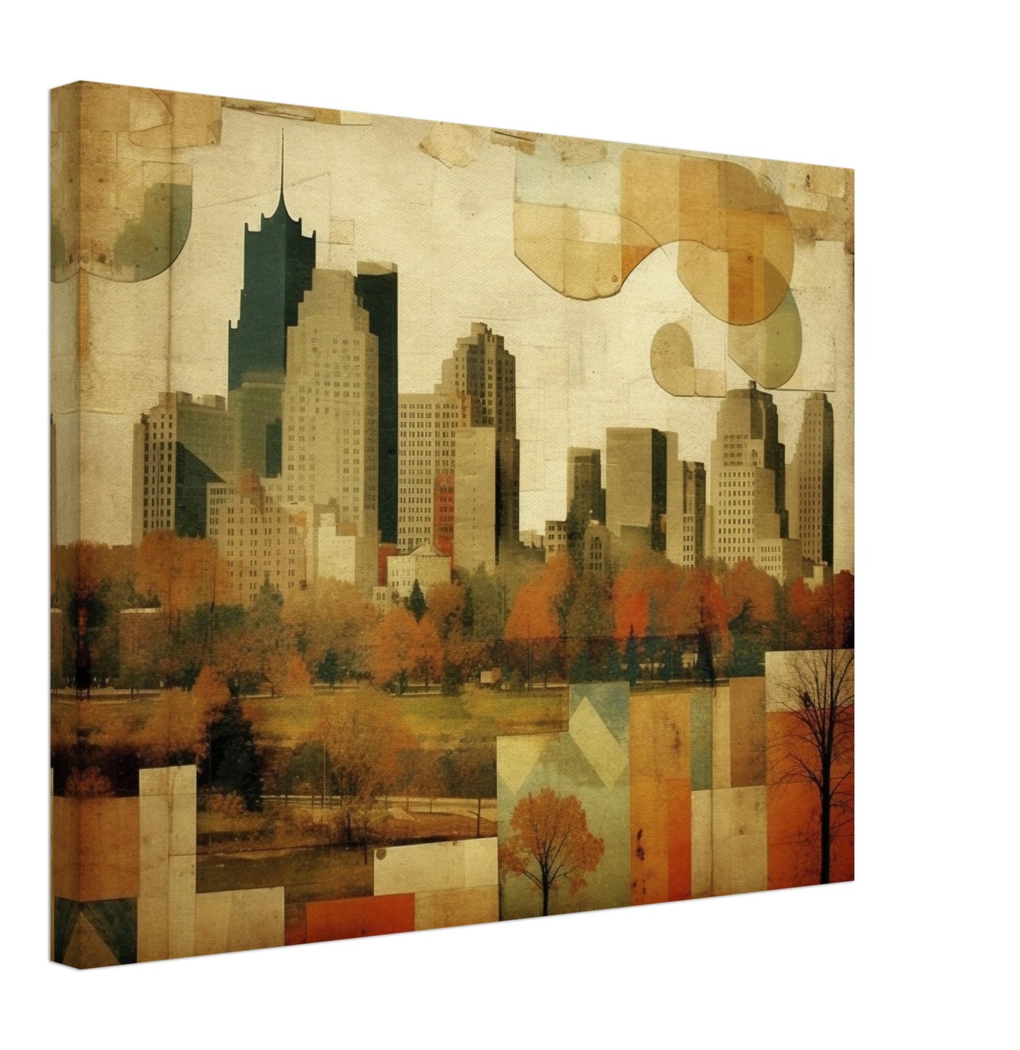 Detroit - Canvas - City Charm