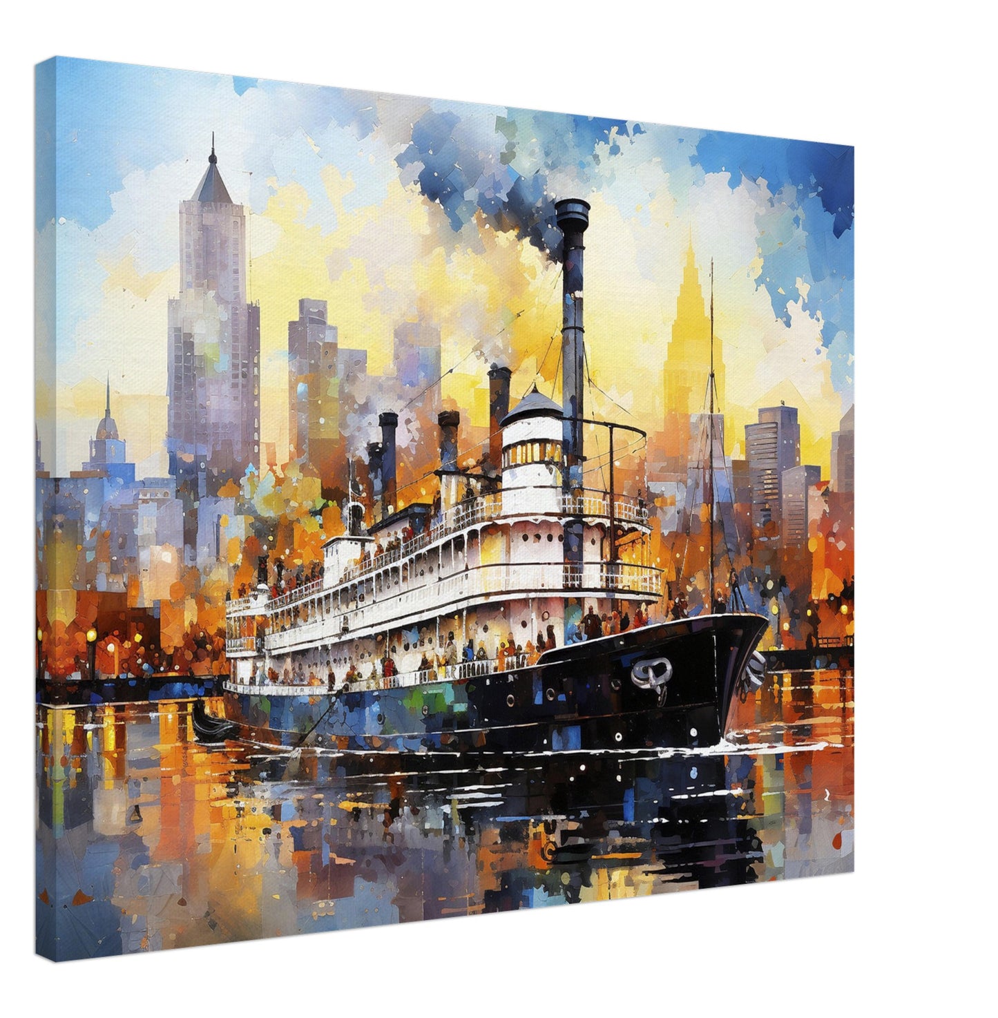 New Orleans - Canvas - Steam Boat Cruising