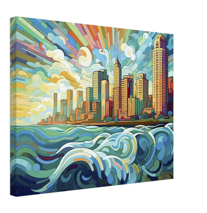 San Diego - Canvas - City Side Waves